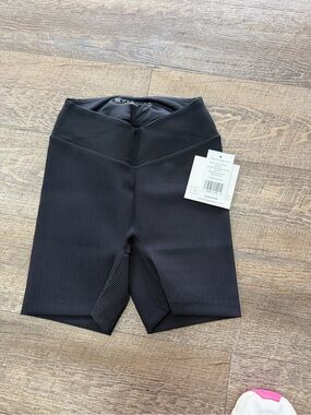 Beyond Yoga Black Ribbed High-Waist Shorts